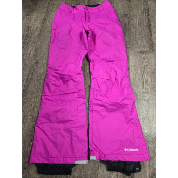 Columbia Bugaboo ii Snow Ski Pants Winter Hot Pink Waterproof Size Small - Picture 1 of 7